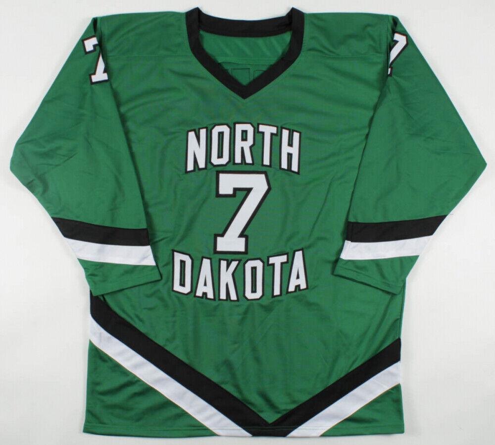 T. J. Oshie Signed University North Dakota Fighting Sioux Jersey (Beckett Holo)