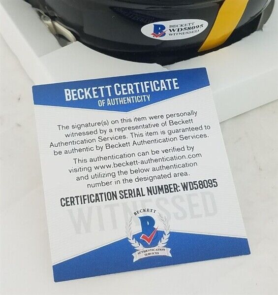 Bud Dupree Signed Pittsburgh Steelers Speed Mini Helmet (Beckett Witness COA)