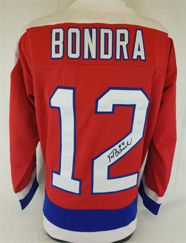 Peter Bondra Signed Washington Capitals Jersey (JSA COA) 500 Goal Scorer