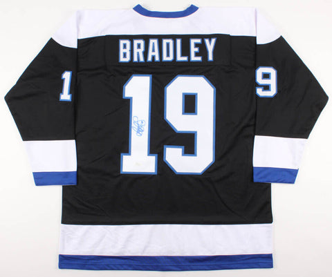 Brian Bradley Signed Lightning Jersey (JSA COA)  Tampa's 1st ever goal scorer