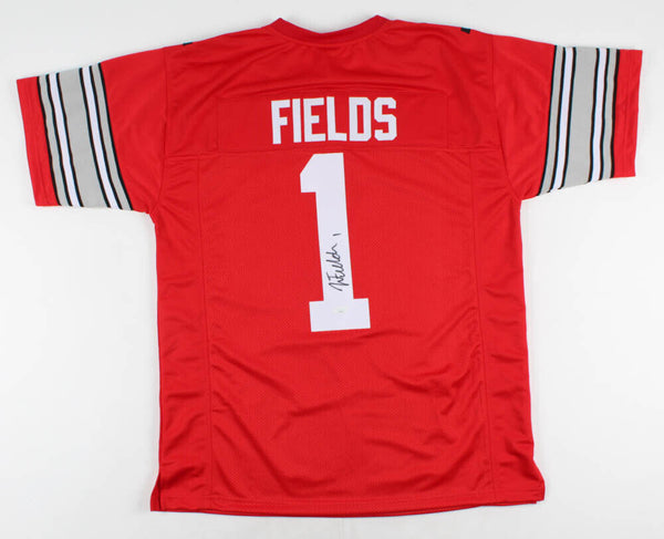 Justin Fields Signed Ohio State Buckeye Jersey (JSA COA) 2021 1st