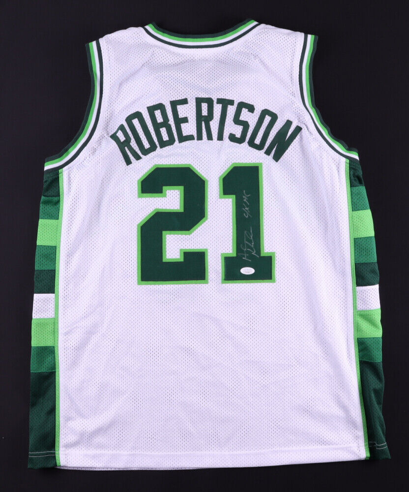 Alvin Robertson Signed Milwaukee Bucks Jersey (JSA COA) 4xNBA All Star Guard