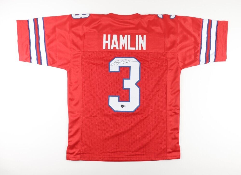 Damar Hamlin Signed Buffalo Bills Jersey (Beckett) 2021 6th Round Draft Pick D.B