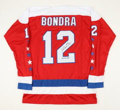 Peter Bondra Signed Washington Capitals Jersey (JSA COA) 500 + Goal Scorer