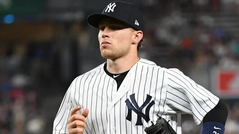 Brandon Drury Signed New York Yankees Majestic Pinstriped Home Jersey (Steiner)