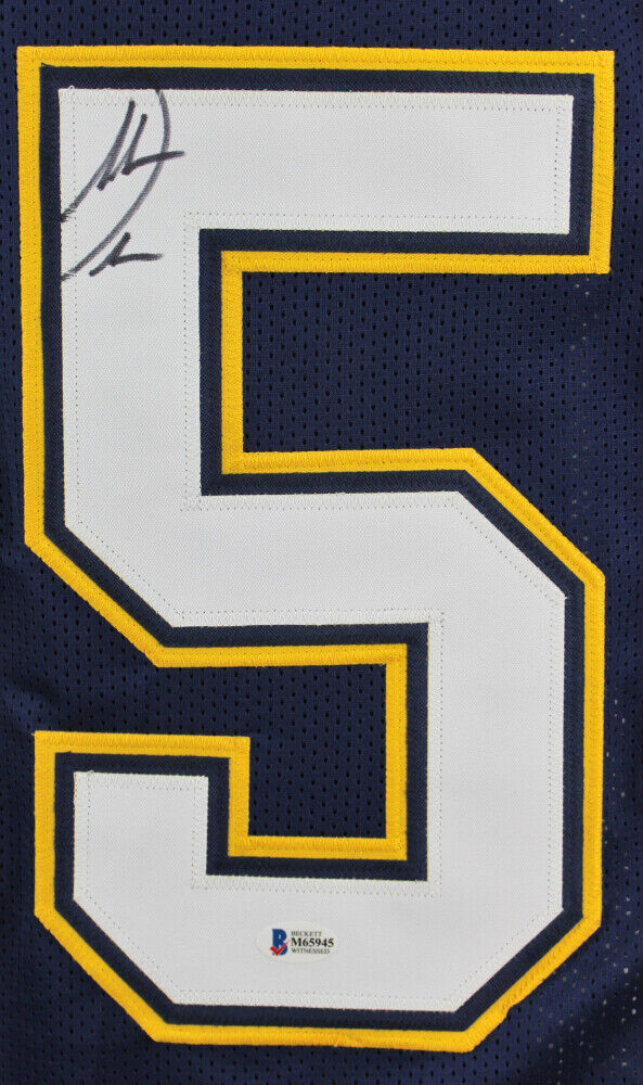 Antonio Gates Signed San Diego Chargers Jersey (Beckett COA) 8×Pro Bowl T.E.