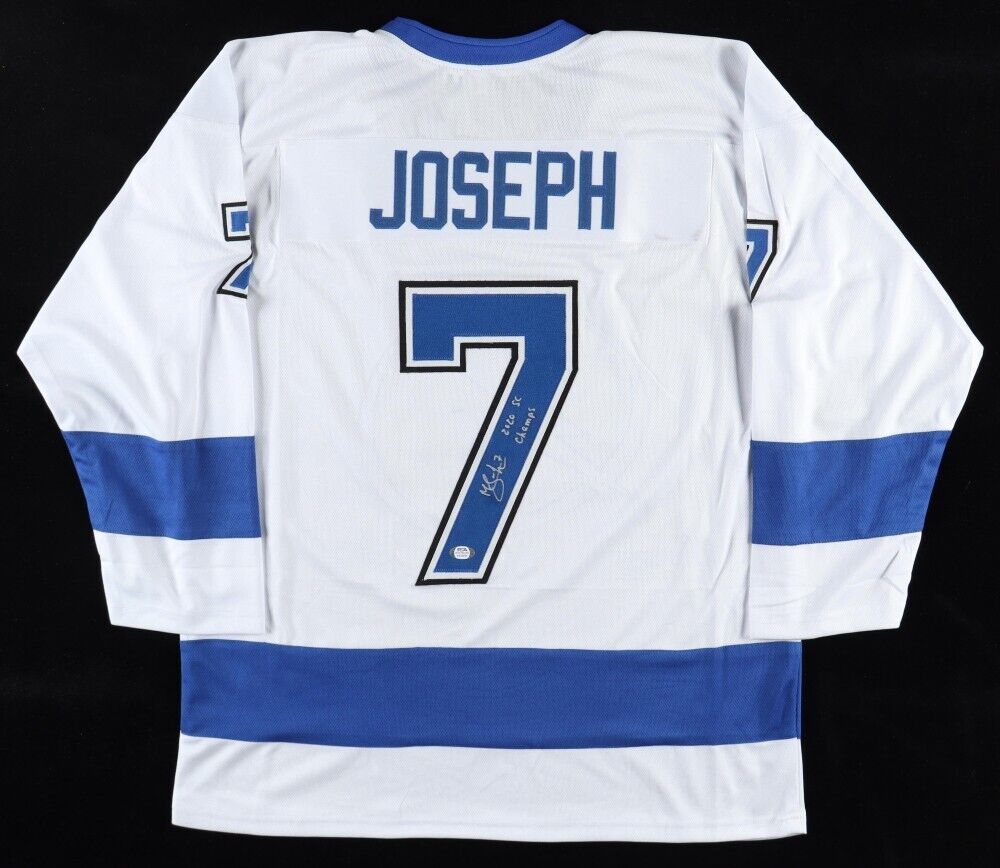 Mathieu Joseph Signed Tampa Bay Lightning Jersey (PSA) 2xStanley Cup Champion