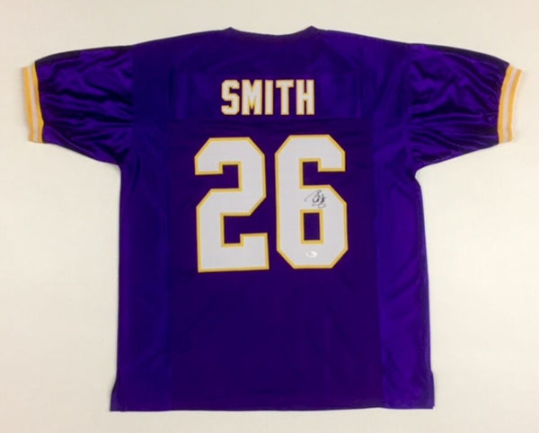 Robert Smith Signed Minnesota Vikings Jersey (JSA COA) Ohio State Runn –