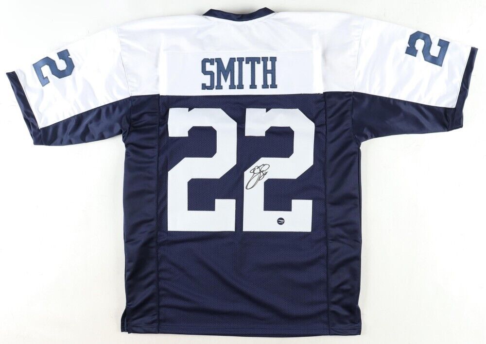Emmitt Smith Signed Dallas Cowboys Throwback Jersey (Prova) 3xSuper Bowl Champ