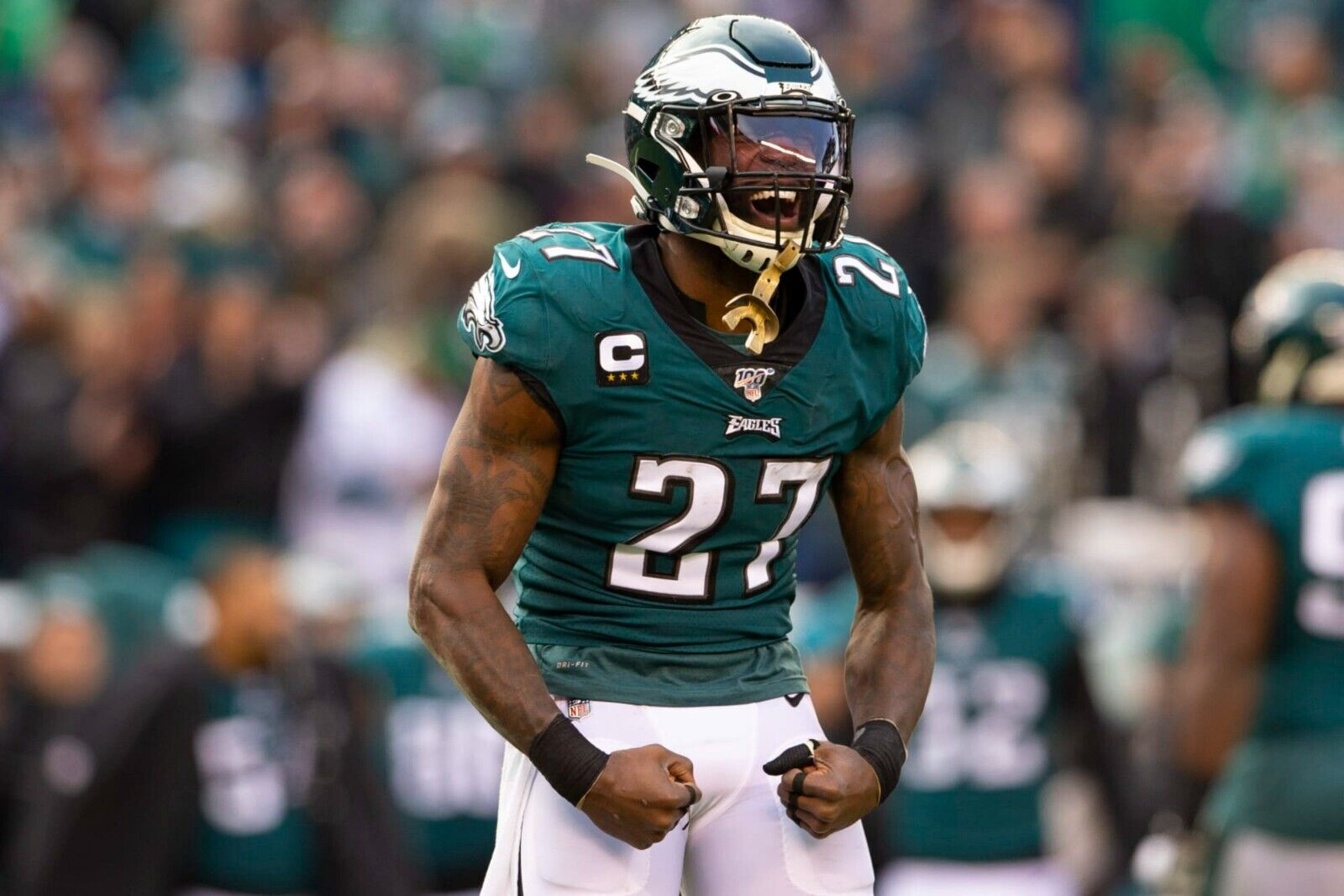 Malcolm Jenkins Signed Philadelphia Eagles Jersey (Beckett) 3xPro Bowl Safety