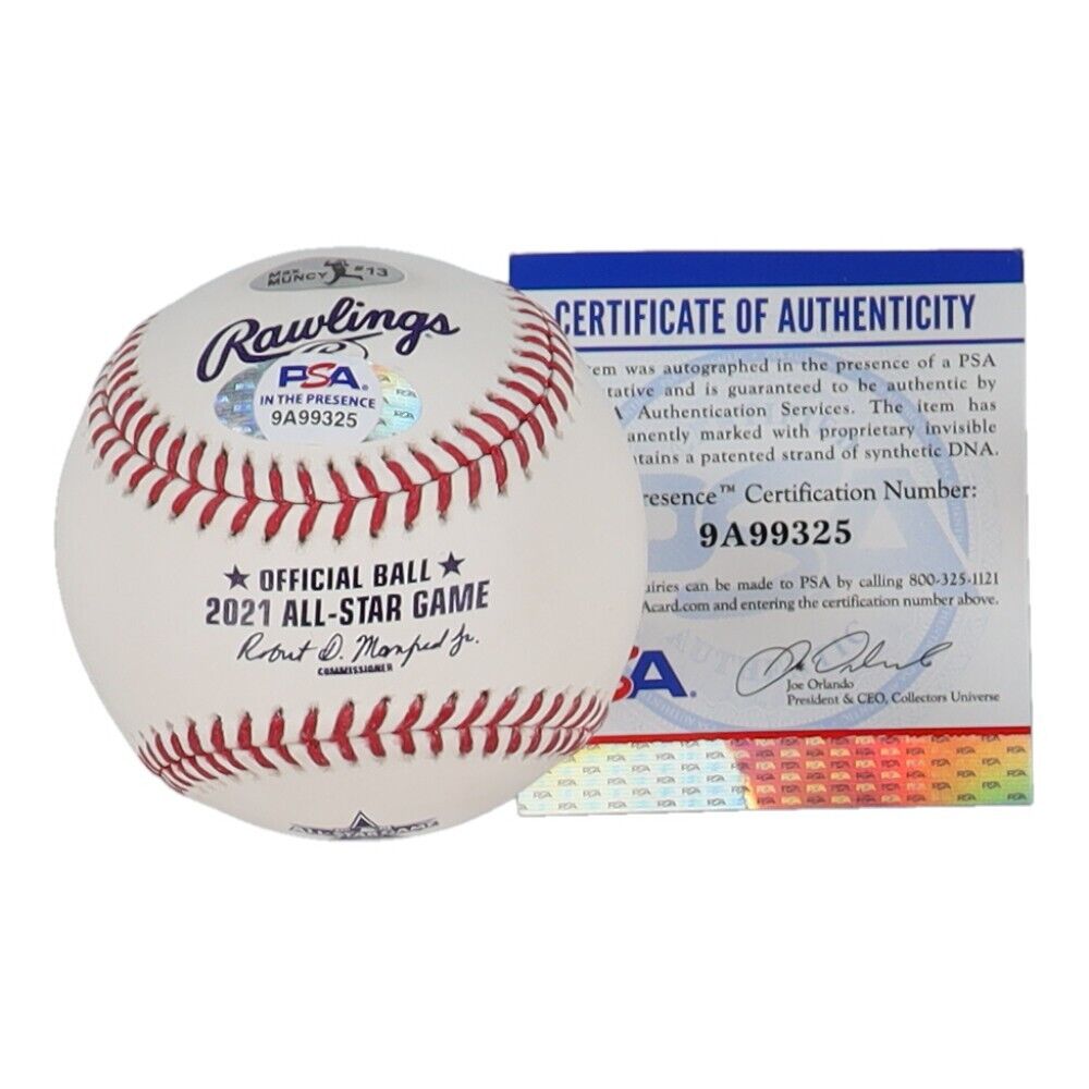 Max Muncy Signed 2021 All-Star Game Baseball (PSA COA) Los Angeles Dodgers 3rd B