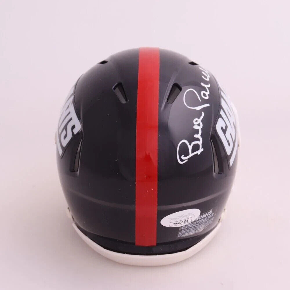 Bill Parcells Signed Giants Mini Helmet (JSA COA) 2xSuper Bowl Champ Head Coach