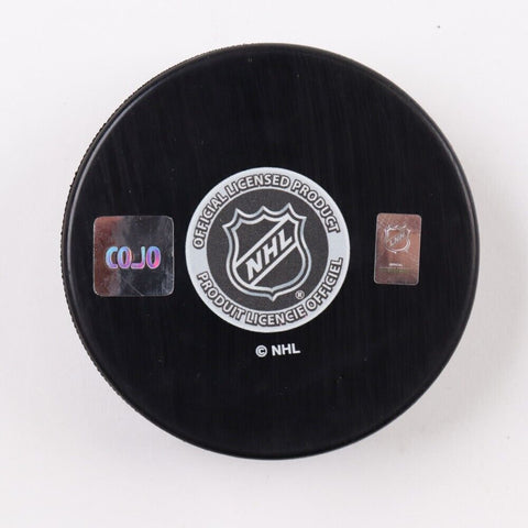 Dave Andreychuk Signed Buffalo Sabres Logo Hockey Puck (COJO) 640 NHL Goals