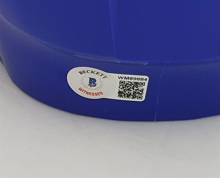 Anders Lee Signed New York Islander Hockey Mini Helmet (Beckett) All Star Winger