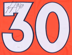 Phillip Lindsay Signed Denver Broncos Jersey (JSA COA) Denver 2018 Pro Bowl R.B.