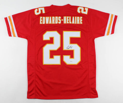 Clyde Edwards-Helaire Signed Kansas City Chiefs Jersey (Beckett Holo) #1 Pk LSU