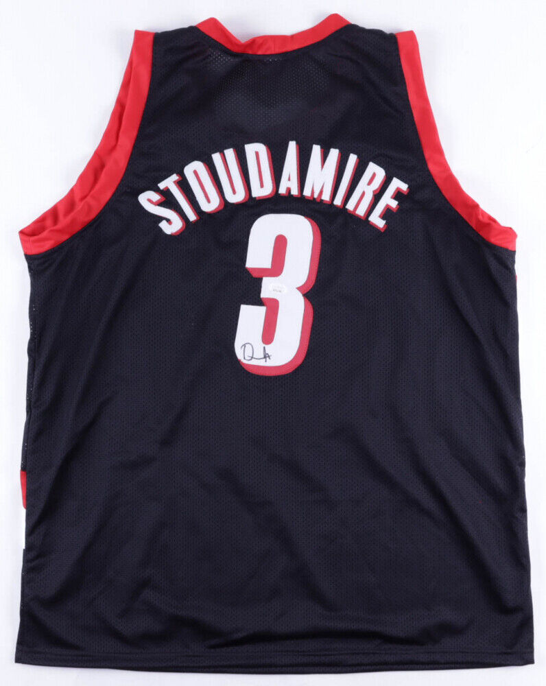 Damon Stoudamire Signed Trail Blazers Jersey (JSA COA) Portland Guard 1998–2005