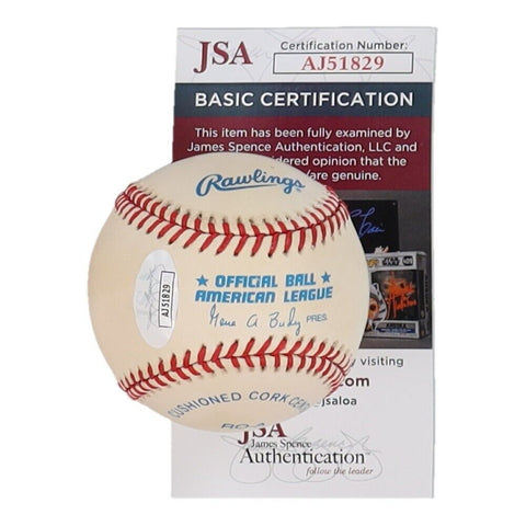 George Brett Signed AL Baseball (JSA COA) Kansas City Royals 3B / 1980 A.L MVP