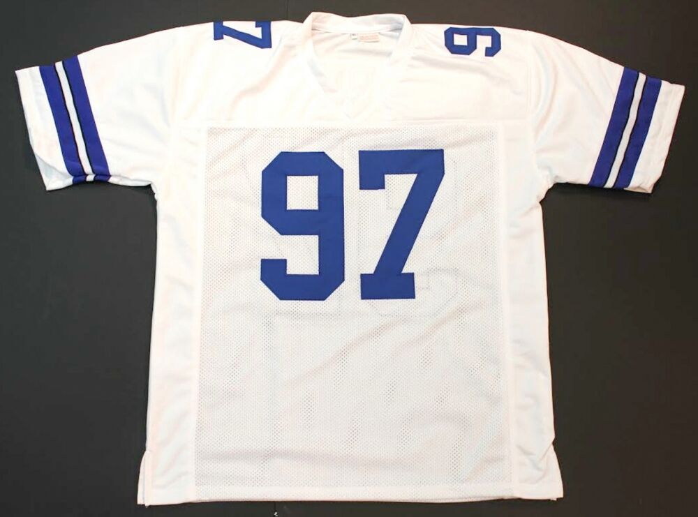 Taco Charlton Signed Cowboys Jersey (JSA) Dallas 1st Rd Pick 2017 Draft DE/ Mich