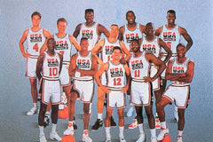 Christian Laettner Signed Team USA Dream Team Jersey (JSA) 1992 Gold Medalists