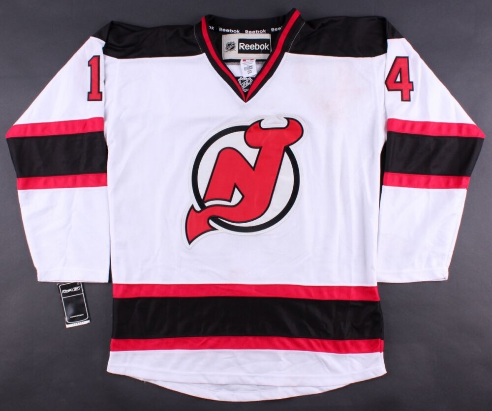 Adam Henrique Signed Devils Jersey (Beckett COA) 2008 New Jersey Draft Pick