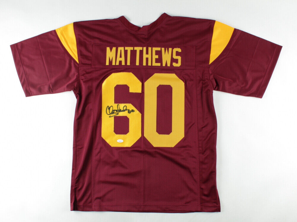 Clay Matthews Jr Signed USC Trojans Jersey (JSA COA) Cleveland Browns L.B.