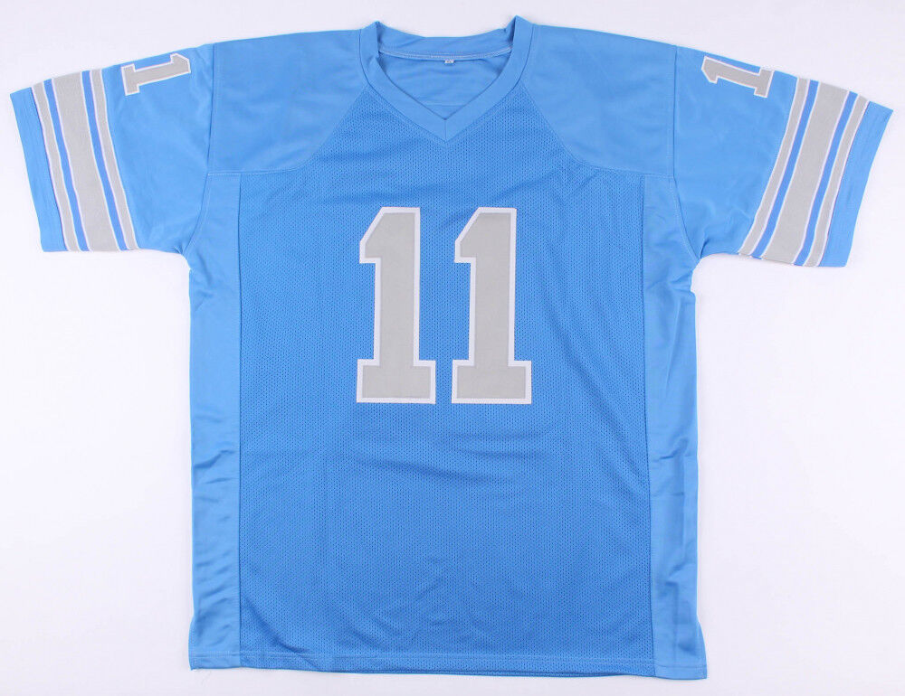 Greg Landry Signed Lions Jersey (JSA COA) Detroit Starting Q.B. (1968–1978)
