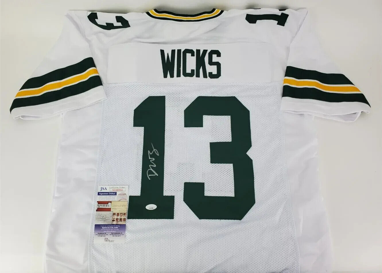 Dontayvion Wicks Signed Green Bay Packers Jersey (JSA COA) 2023 Draft Pick W.R.
