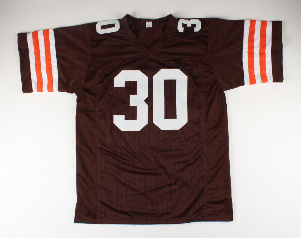 Cleo Miller Signed Browns Jersey (Beckett COA) Cleveland Full Back 1975 to 1982