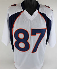 Noah Fant Signed Denver Broncos Home Jersey (JSA COA) 2019 1st Rd Draft Pick TE