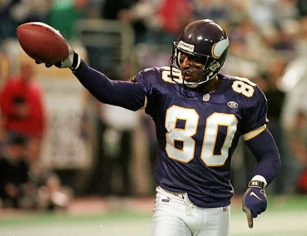 Cris Carter Signed Minnesota Vikings Jersey (Beckett) All He Does is Catch TD's