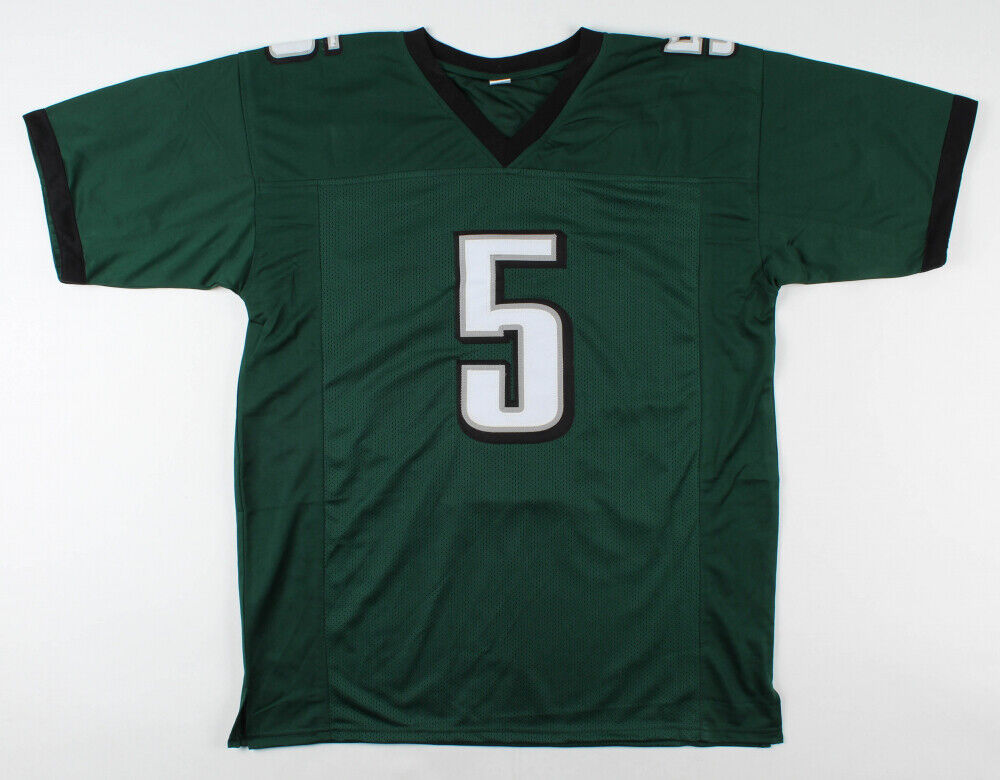 Donovan McNabb Signed Philadelphia Eagles Green Jersey (Beckett) 6xPro Bowl QB