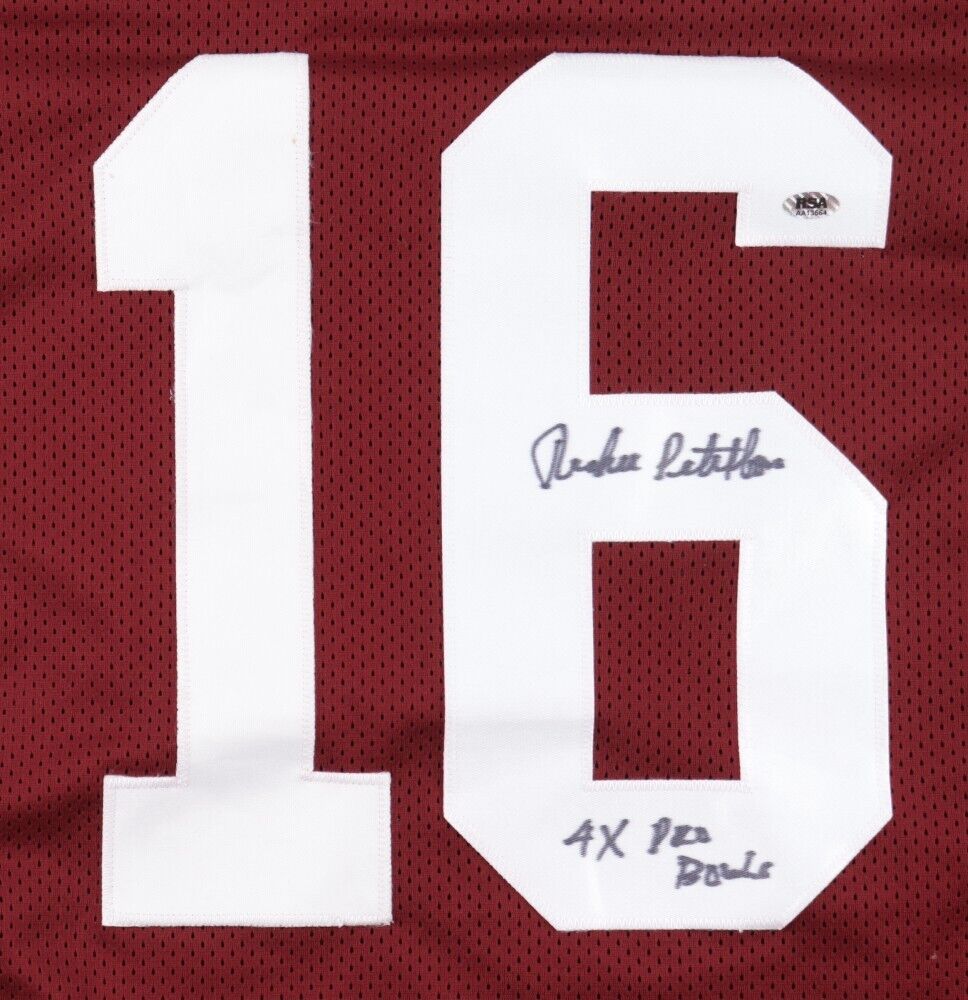 Richie Petitbon Signed Washington Redskins Jersey Inscribed "4xPro Bowls" (RSA)