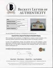 Gaylord Perry Signed LE of 200 NL Baseball Display w/Thumbprint (Beckett) Giants