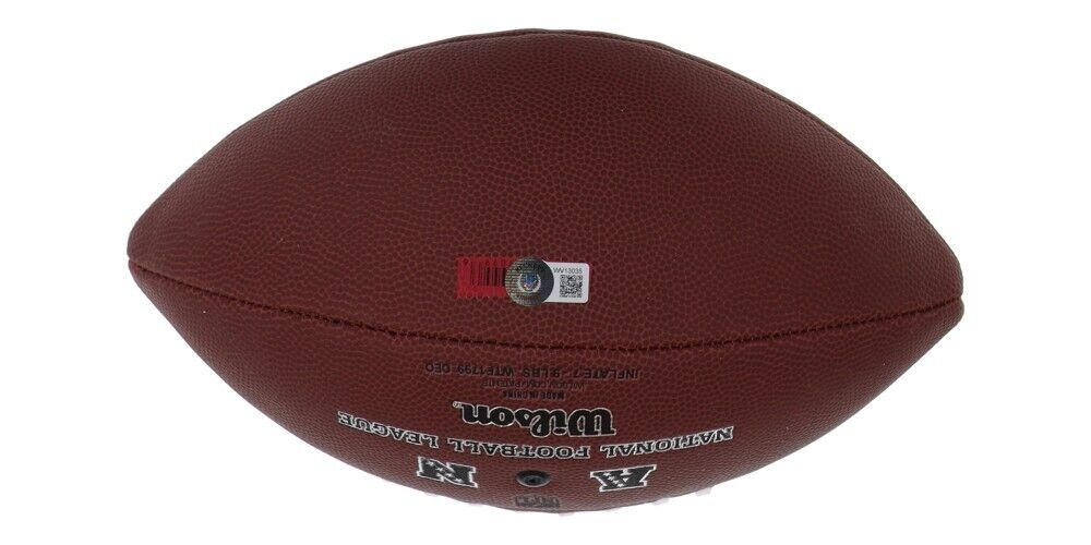 D. J. Moore Signed Chicago Bears Wilson NFL Football (Beckett) All Pro Receiver