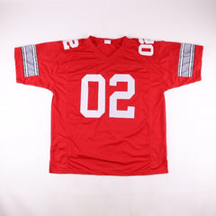 "2002 National Champions" Ohio State Buckeyes Jersey Signed by 8 NFL Players