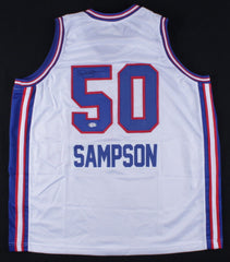 Ralph Sampson Signed Kings Jersey (PSA COA) Sacramento Center 1989-1991