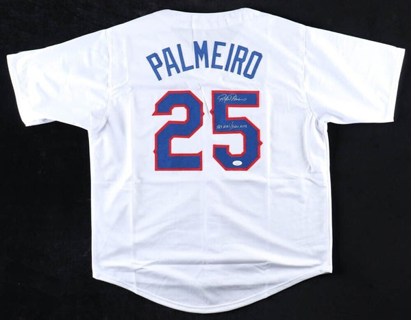 Friendly Confines Rafael Palmeiro Signed Baltimore Orioles Custom Style Jersey (Beckert Hologram)