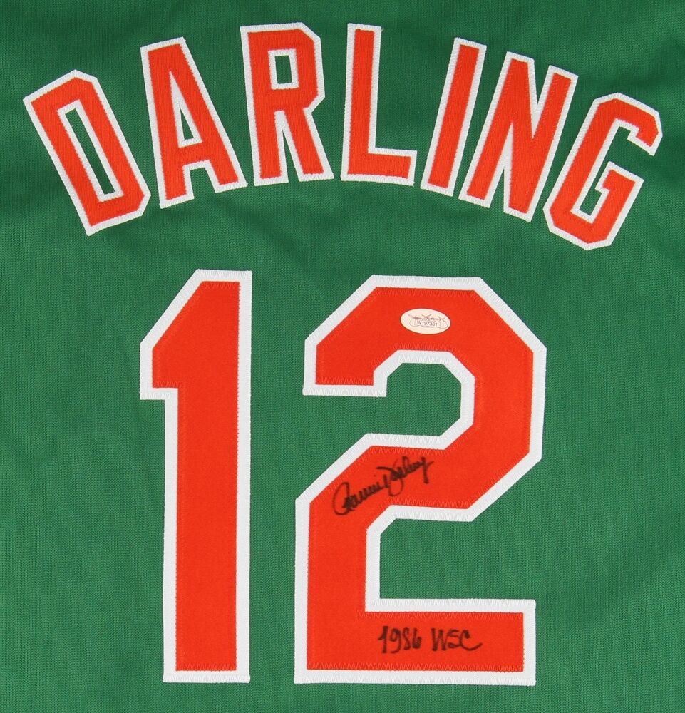 Ron Darling Signed St. Patricks Day Mets Jersey Inscribed "1986 WSC" (JSA Holo)