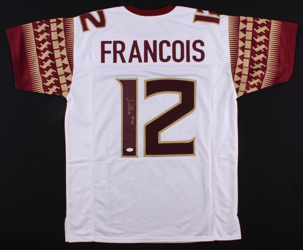 Deondre Francois Signed Florida State Seminoles Jersey (JSA) ACC Rookie ot Year