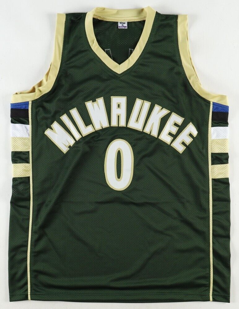 Damian Lillard Signed Milwaukee Bucks Jersey (Beckett) 7xNBA AllStar Point Guard