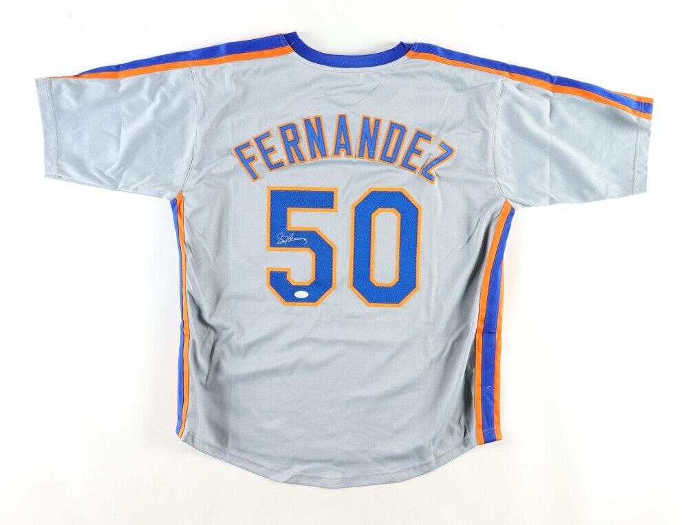 Sid Fernandez Signed New York Mets Jersey (JSA COA) 1986 World Champion Pitcher