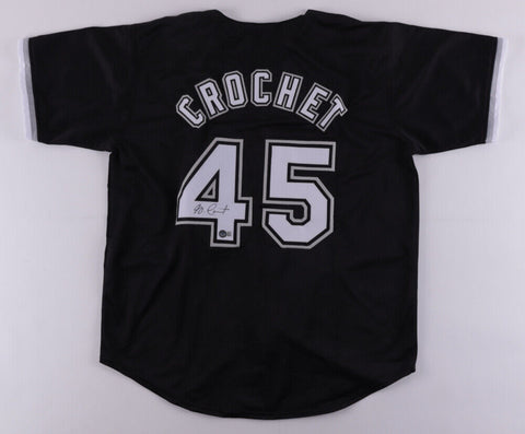 Garrett Crochet Signed Chicago White Sox Jersey (Beckett Holo) 2020 MLB Draft Pk