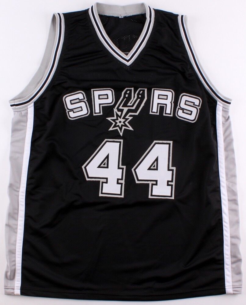 George Gervin Signed San Antonio Spurs Jersey (JSA COA) 9xAll Star "The Iceman"