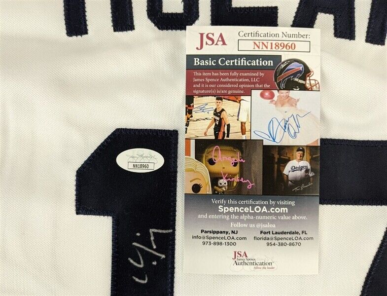 Denny McLain Signed Detroit Tigers Custom Style Jersey (JSA COA) 1968 MVP