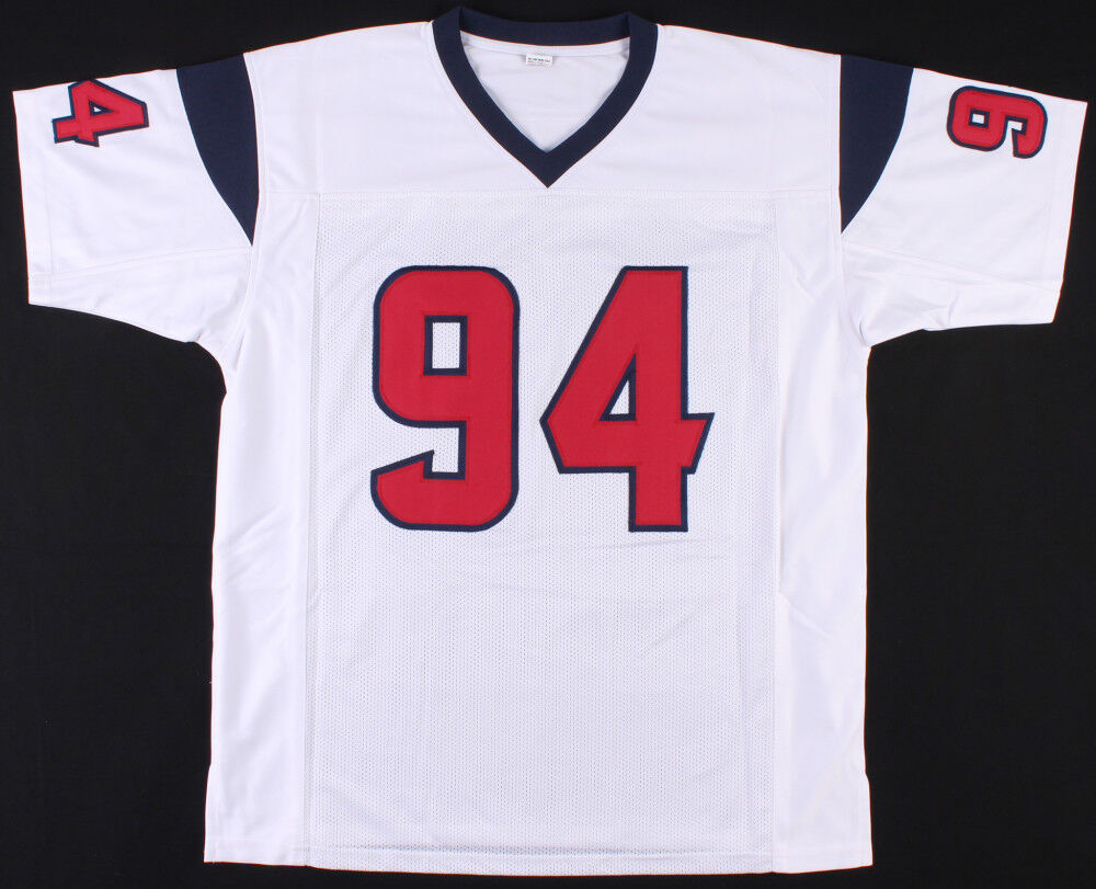 Antonio Smith Signed Texans Jersey Inscribed "Ninja" (JSA COA) 2011 Pro Bowl D.E