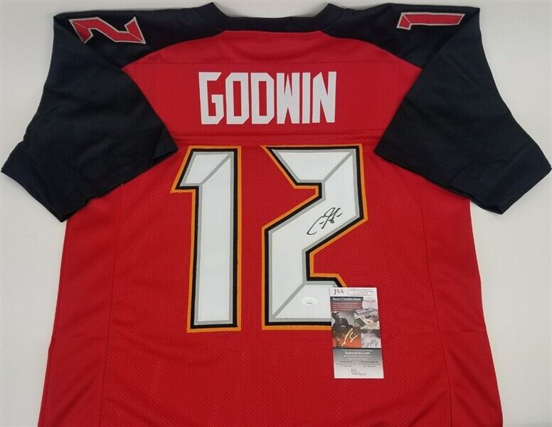 Chris Godwin Signed Tampa Bay Buccaneers Jersey (JSA COA) 2017 3rd Rnd. Pk. W.R.