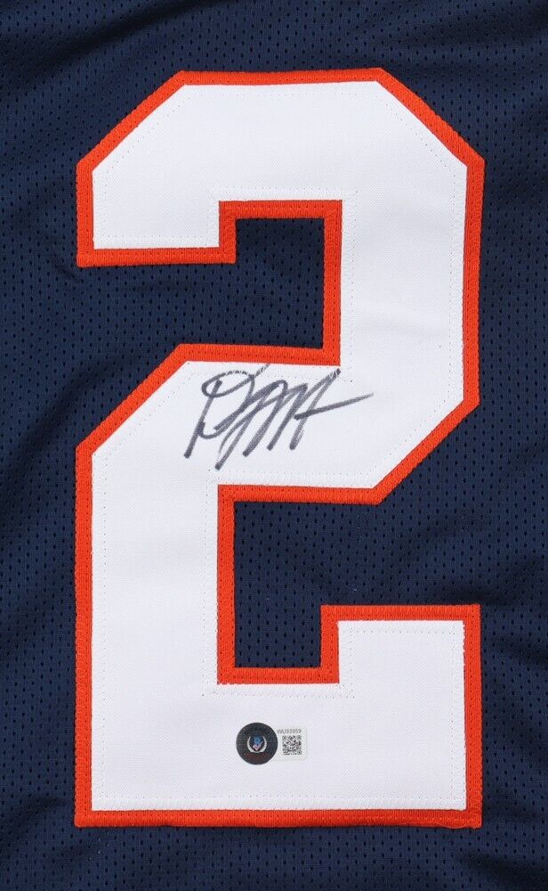 D. J. Moore Signed Chicago Bears Blue Jersey (JSA) Justin Fields Top Receiver