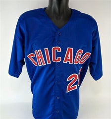 Rafael Palmeiro Signed Blue Cubs Jersey (JSA COA) 500 Home Run & 3000 Hit Club