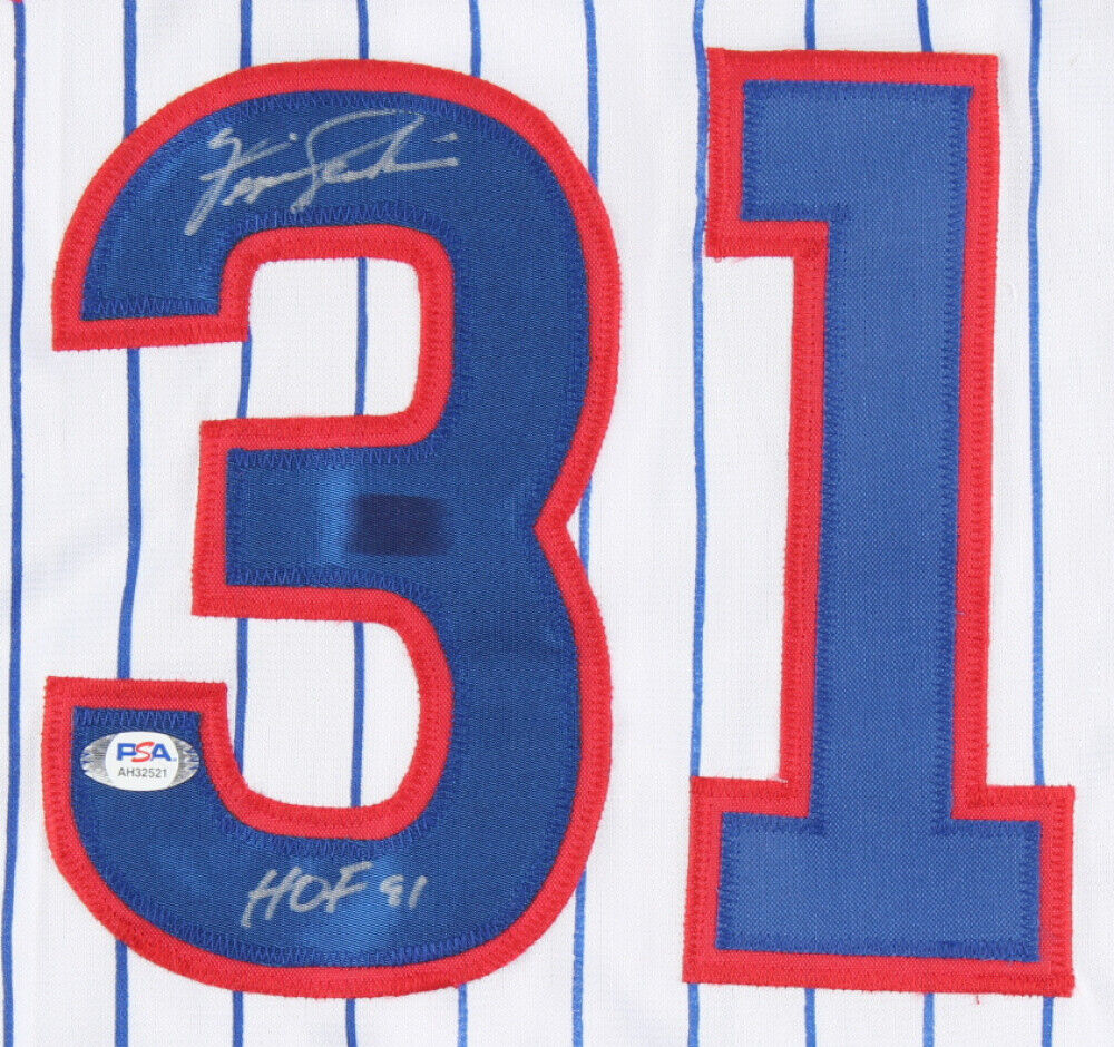 Fergie Jenkins Signed Chicago Cubs Jersey Inscribed "HOF 91" (PSA COA) 1971 Cy